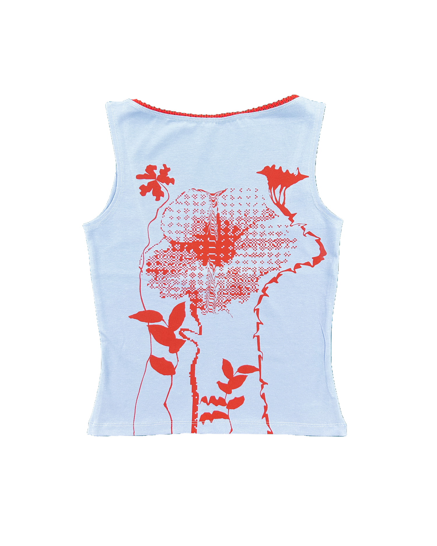 Geraniums Top Blue — CAMILA MALDONADO